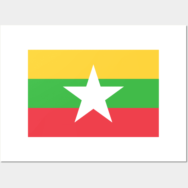 Myanmar Wall Art by Wickedcartoons